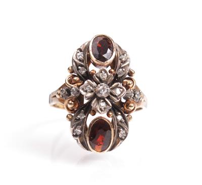 Diamantrautendamenring - Antiques, art and jewellery