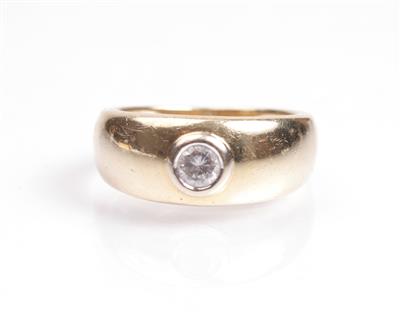 Brillantsolitärring ca. 0,23 ct - Antiques, art and jewellery