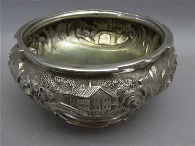 Silberne Schale - Teil eines Tischaufsatzes - Kunst, Antiquitäten und Schmuck