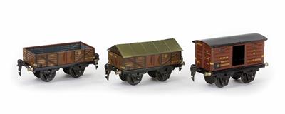 3 Märklin Güterwagen, Baujahr 1931 - 1954 - Kunst, Antiquitäten und Schmuck