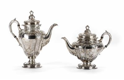 1 Tee- und 1 Kaffeekanne, Fa. Koch  &  Bergfeld - Antiques, art and jewellery