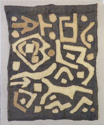 Bakuba Textil ca. 83 x 68 cm, Afrika, Anfang 20. Jhdt. - Umění, starožitnosti, šperky