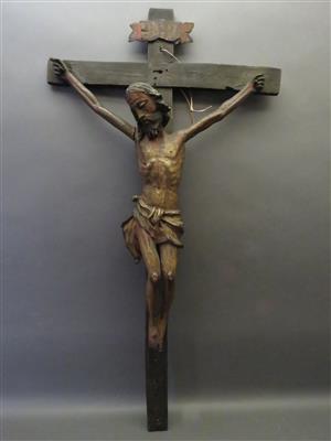 Kruzifix, wohl Alpenländisch,18. Jhdt. - Antiques, art and jewellery
