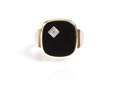 Diamantherrenring - Antiques, art and jewellery