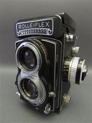 Rolleiflex - F  &  H Synchro - Compur - Kunst, Antiquitäten und Schmuck