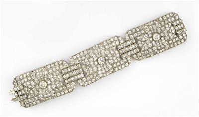 Altschliffdiamantarmband zus. ca. 32,10 ct - Antiques, art and jewellery