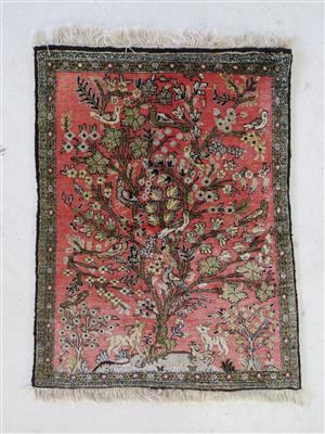 Ghom Seide ca. 78 x 58 cm, Zentralpersien (Iran), 2. Hälfte 20. Jahrhundert - Kunst, Antiquitäten und Schmuck