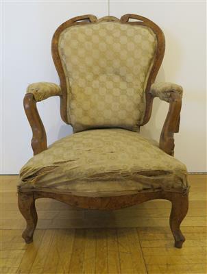 Spätbiedermeierfauteuil um 1850 - Kunst, Antiquitäten und Schmuck