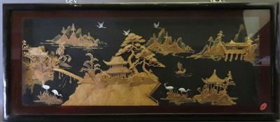Filigrane Korkschnitzerei, Japan, 20. Jahrhundert - Arte, antiquariato e gioielli