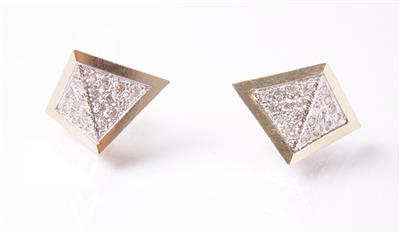 2 Diamantohrstecker zus. ca. 0,40 ct - Arte, antiquariato e gioielli