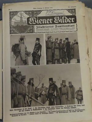 Sammlung von ca. 40 Stück illustrierten Zeitschriften "Wiener Bilder" v. Chiavacci, - Umění, starožitnosti, šperky