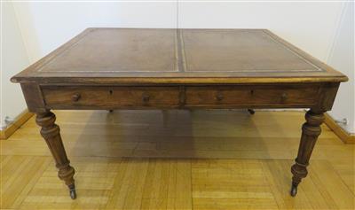 Englischer Schreibtisch - sogenannter Partners-Desk, um 1850/60 - Arte, antiquariato e gioielli