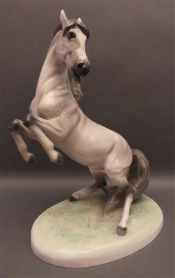 Steigendes Pferd, Fa. Friedrich Goldscheider, Wien um 1940 - Umění, starožitnosti, šperky