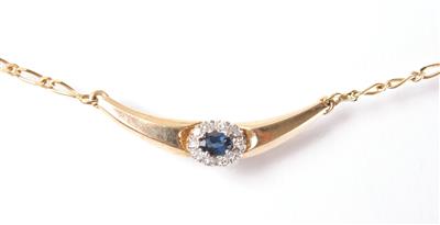 Diamant Saphircollier - Arte, antiquariato e gioielli