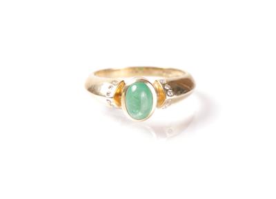 Diamant Smaragdring - Arte, antiquariato e gioielli