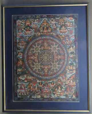 Thangka Tibet 20. Jahrhundert - Kunst und Antiquitäten