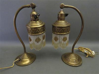 Paar Jugendstil-Tischlampen, 1. Viertel 20. Jahrhundert - Kunst, Antiquitäten und Schmuck