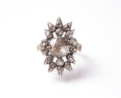 Diamantrautendamenring - Antiques, art and jewellery