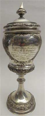 Jubiläums-Deckelpokal um 1870 - Kunst und Antiquitäten