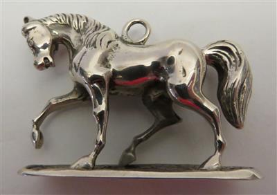 Pferde-Anhänger, 1. Viertel 20. Jahrhundert - Arte, antiquariato e gioielli
