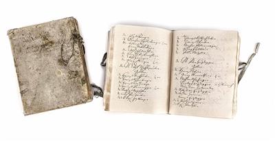 Konvolut von zwei handschriftlichen Zunftbüchern des Zimmererhandwerks in Kremsmünster, OÖ - Antiques, art and jewellery