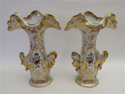 Paar Vasen, Böhmen 2. Hälfte 19. Jhdt. - Jewellery, antiques and art