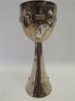 Jugendstil Pokal "V. Schweiz. Grütliturnfest Olten 1913", WMF Geislingen um 1910 - Gioielli, arte e antiquariato