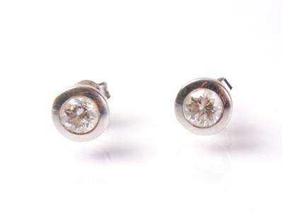 2 Brillantohrstecker zus. ca.1 ct - Jewellery, antiques and art