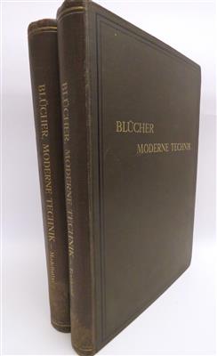 2 Bücher - Text- und Modellband "Moderne Technik" - Jewellery, antiques and art