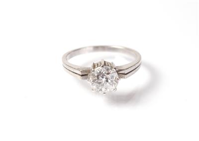 Solitärring Altschliffdiamant ca. 1,40 ct - Schmuck, Kunst und Antiquitäten