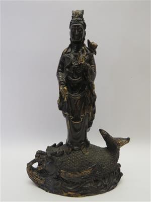 Buddhistische Figur Guanyin (Kuan-yin) - Klenoty, umění a starožitnosti