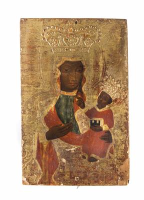 Gnadenbild, wohl Italienisch, Byzantinische Tradition, 16. Jahrhundert oder später - Schmuck, Kunst und Antiquitäten