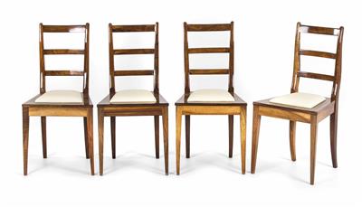 Vier Biedermeier-Sessel um 1820 - Schmuck, Kunst und Antiquitäten