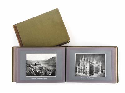 Zwei Fotoalben, Italien- und Schweiz-Ansichten, ca. 1905-1908 - Schmuck, Kunst und Antiquitäten