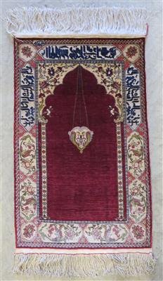 Hereke Seide, ca. 83 x 51 cm, Nordwestanatolien (Türkei), Mitte 20. Jhdt. - Gioielli, arte e antiquariato