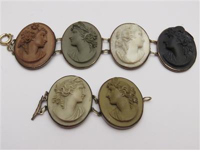 Camee-Armband, Ende 19. Jahrhundert - Schmuck, Kunst und Antiquitäten