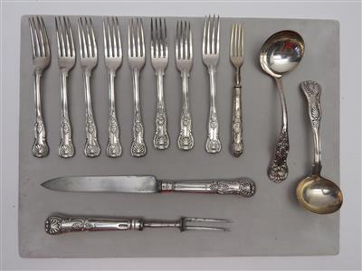 Konvolut von 64 Silberbesteckteilen, England, vornehmlich 19. Jahrhundert - Gioielli, arte e antiquariato