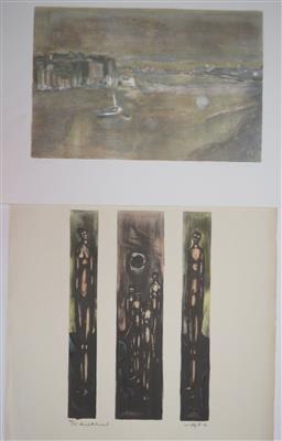 Zwei Lithografien: Hans Kruckenhauser; Willy Kaufmann - Obrazy