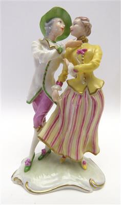 Galantes Paar in Rokokotracht, Entwurf Wolfgang Stefan, Hutschenreuther, Selb nach 1982 - Summer auction