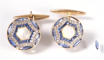 Zwei DiamantrautenManschettenknöpfe - Summer auction