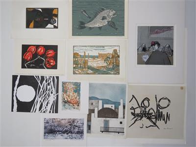 10 Grafiken (Lithografien, Linol- bzw. Holzschnitte) - Gioielli, arte e antiquariato