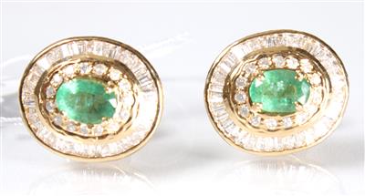 2 Diamantohrstecker zus. ca. 1,30 ct - Jewellery, antiques and art