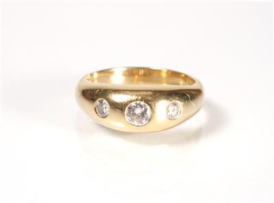 Brillantring zus. ca. 0,45 ct - Jewellery, antiques and art