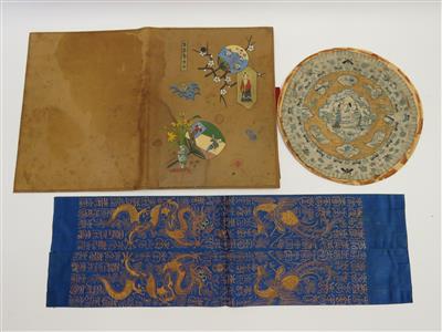 Ledermappe, China, 19./20. Jahrhundert - Schmuck, Kunst und Antiquitäten