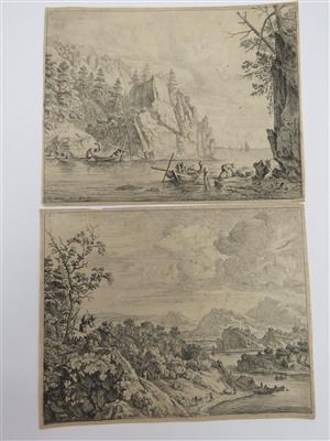 Rheinansichten nach Hermann Saftleven von Jan van Aken - Gioielli, arte e antiquariato