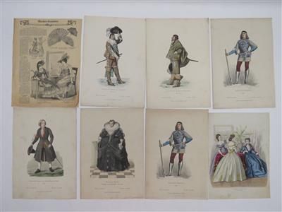 Konvolut Kostüme und Mode, Ende 19. Jahrhundert - Jewellery, antiques and art