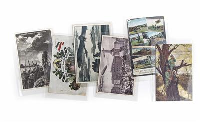 Konvolut von 243 färbigen und Schwarz-Weiß-Patriotika Ansichtskarten, - Gioielli, arte e antiquariato