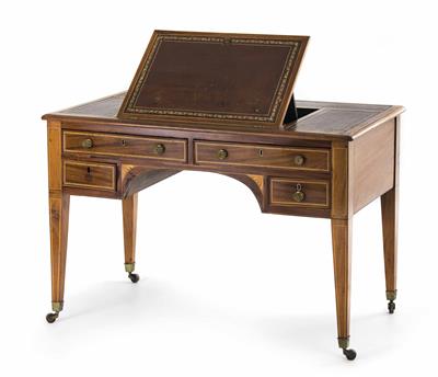 Englischer Schreibtisch, Regency Periode, 1. Viertel 19. Jahrhundert - Kunst und Antiquitäten