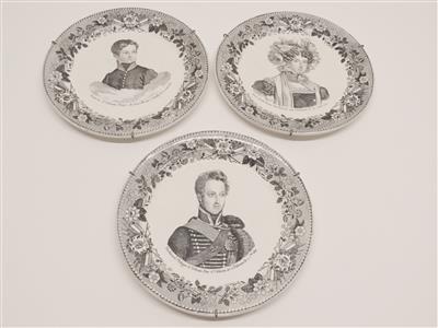 3 Teller, Paillard  &  Hautin, Cloisy um 1830 - Schmuck, Kunst und Antiquitäten
