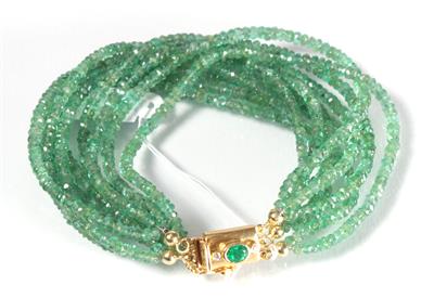 Smaragdarmkette - Jewellery, antiques and art